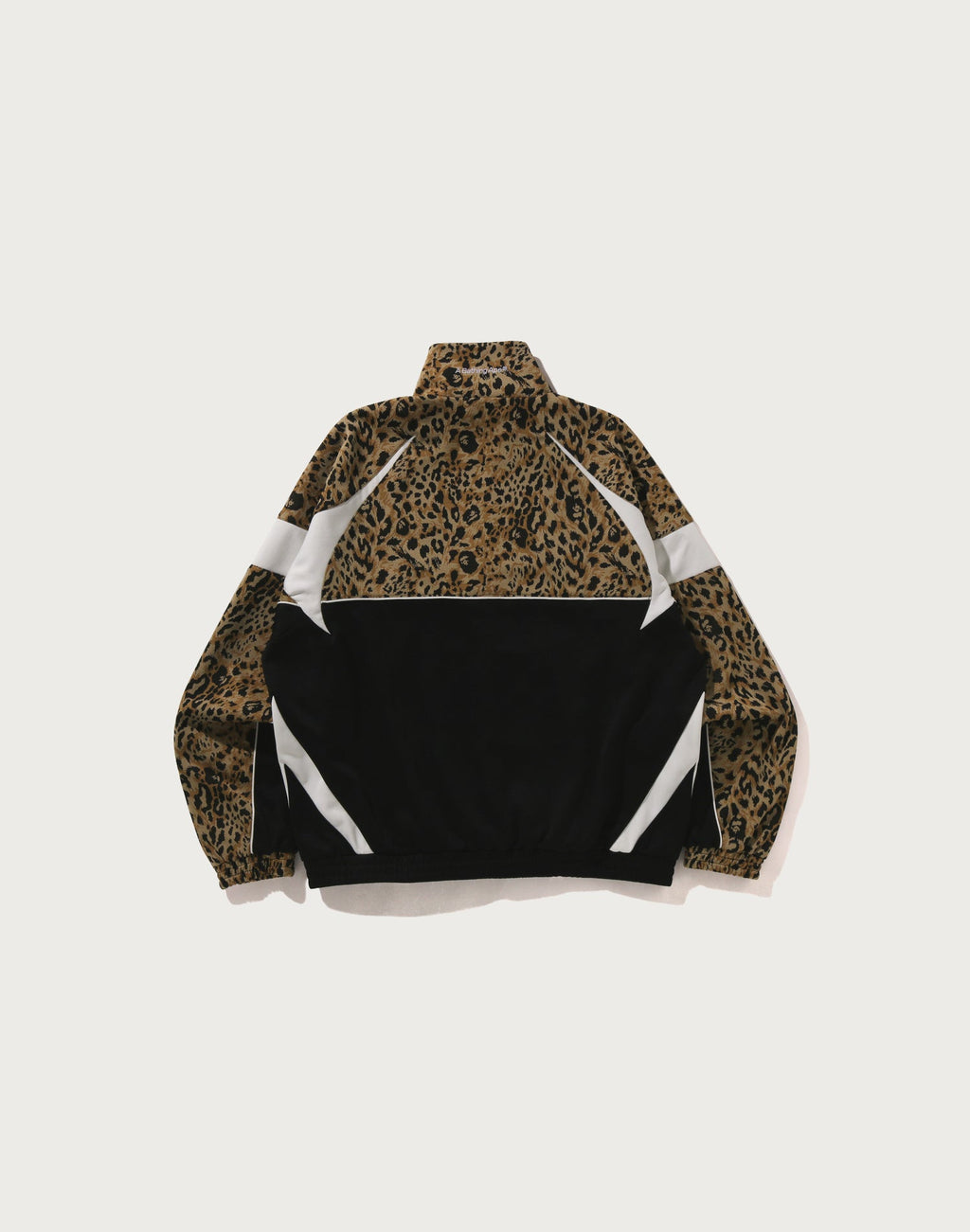 WILD LEOPARD PATTERN RELAXED FIT TRACK JACKET MENS