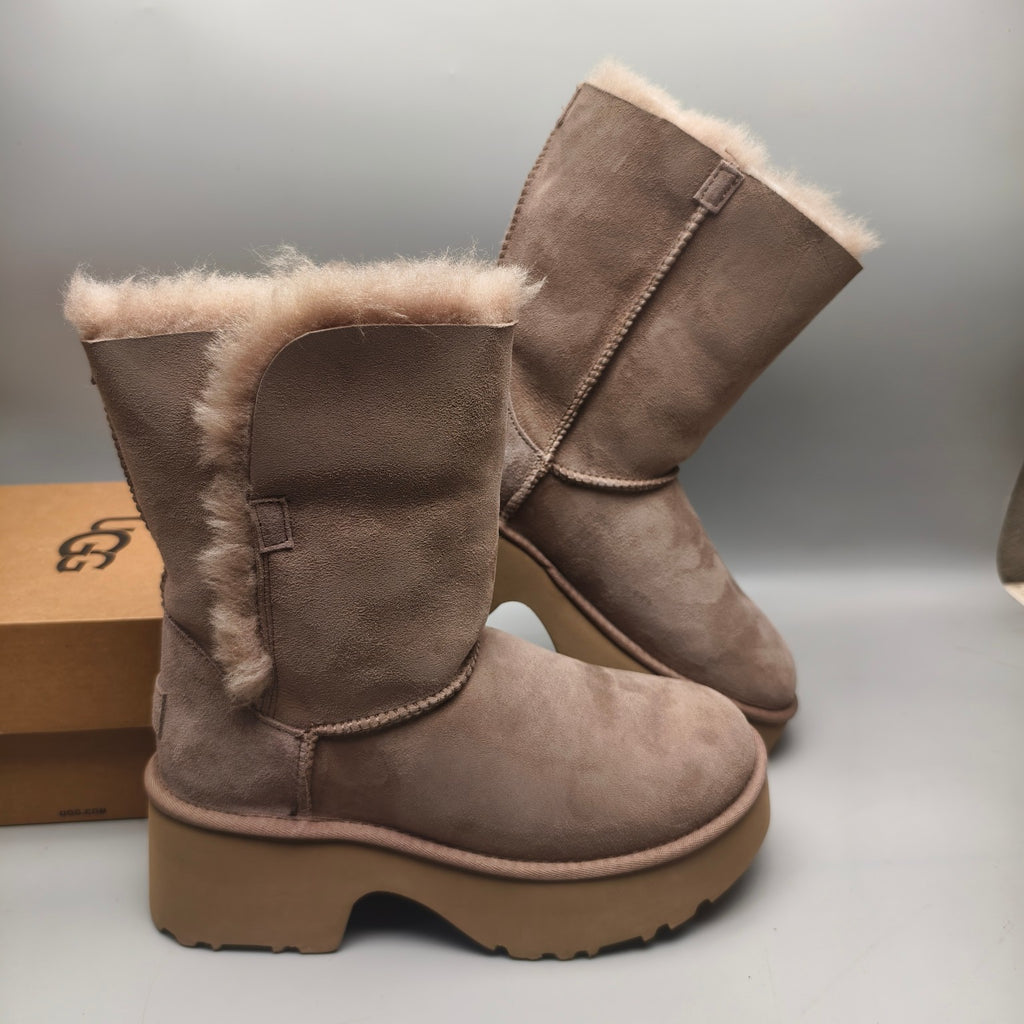 1533 Women's Platform Wedge Mid-Calf Boots – Walnut