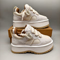 1541 Chunky Platform Lace-Up Sneakers – White