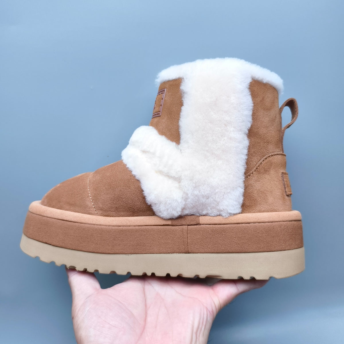 3316 Caterpillar-Style Platform Mid-Top Casual Shoes – Chestnut