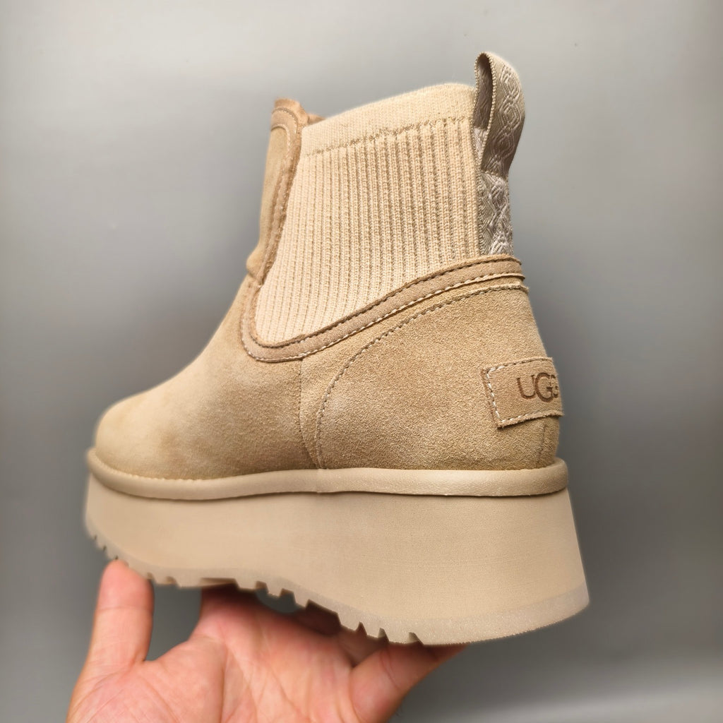 3258 5 cm Platform Casual Fashion Shoes – Sand