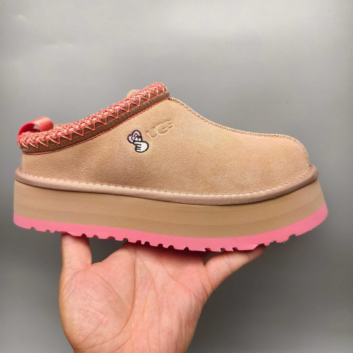 2553 / 2130 Boho-Inspired Platform Casual Shoes – Pink