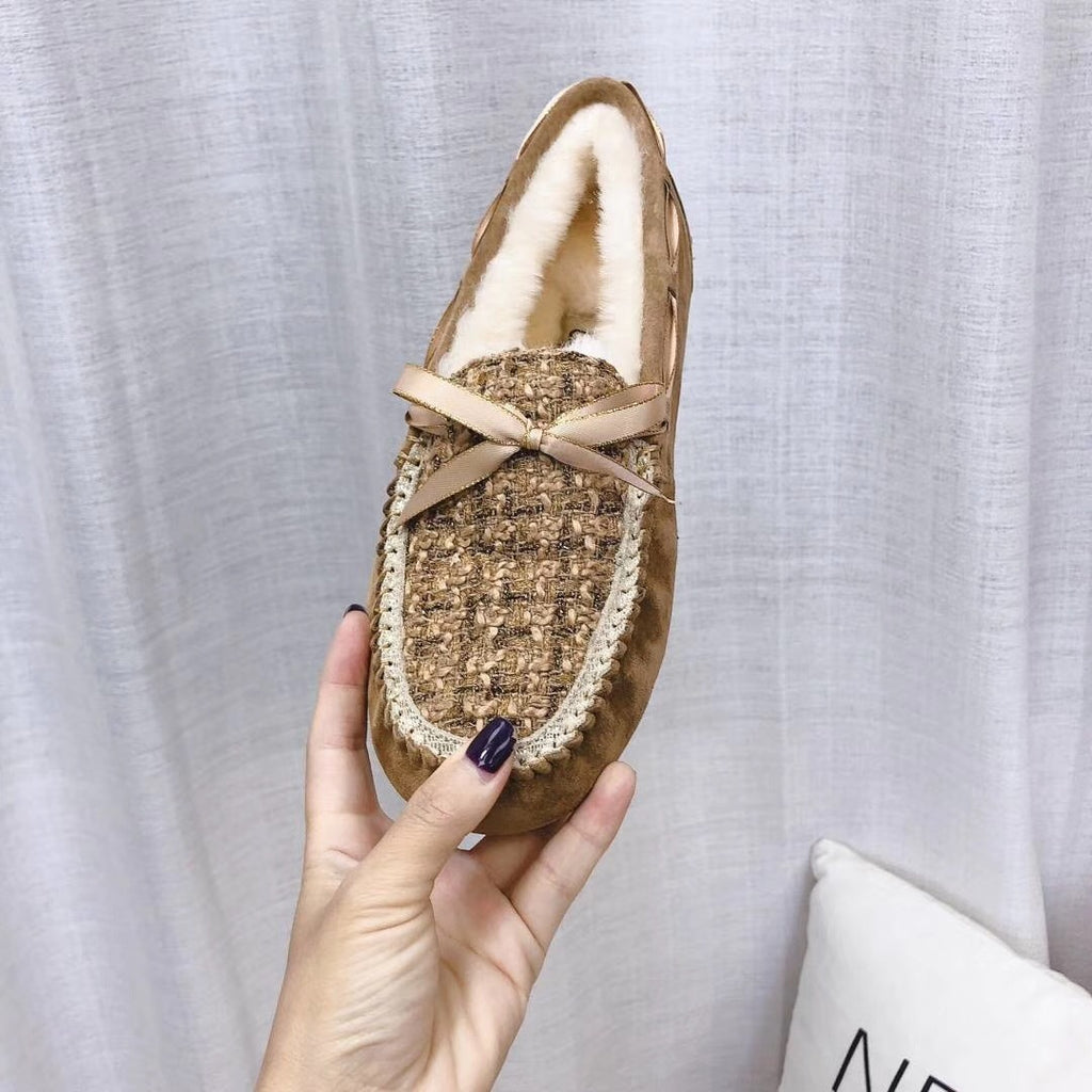 5623 Chic Moccasin-Style Shoes – Chestnut