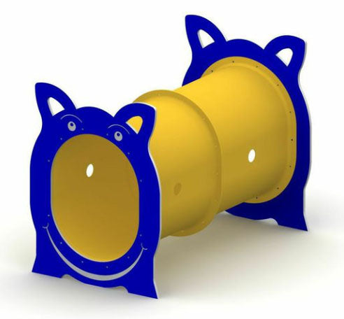 Double Straight Fun Crawl Tube With Animal Faces