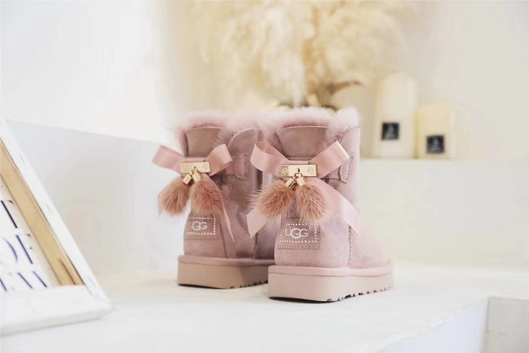 6503 New 3-Way Winter Boots – Dusty Pink