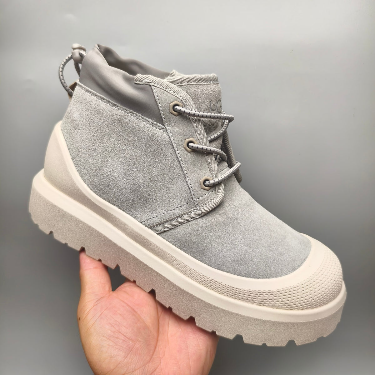 3991 High-Top Casual Shoes – Light Gray