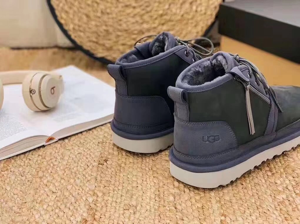 3883 Updated Zip-Up Shoes – Dark Gray