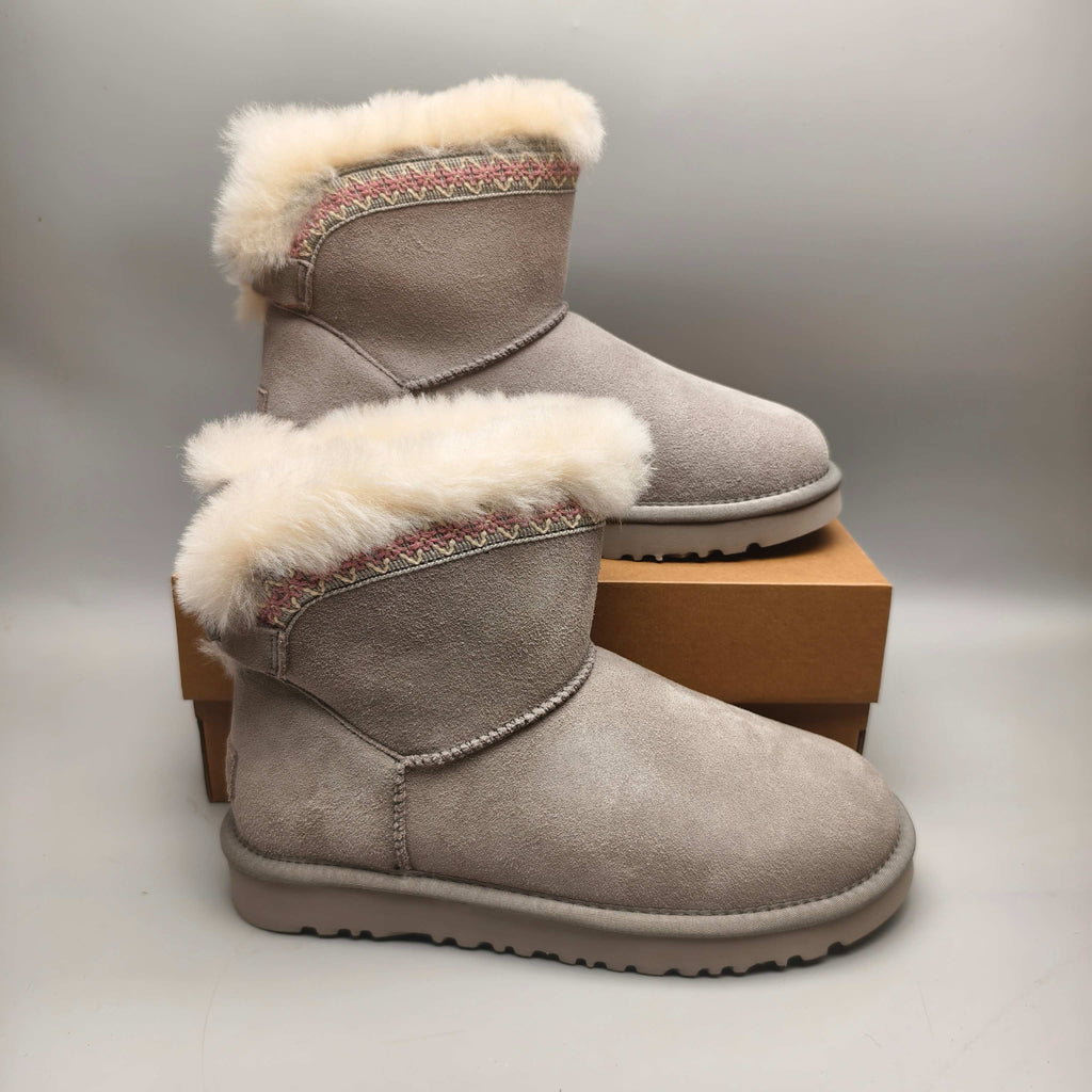 4517 Boho-Inspired Back-Strap Shoes – Gray