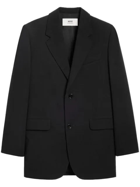 AMI Paris single-breasted virgin wool blazer