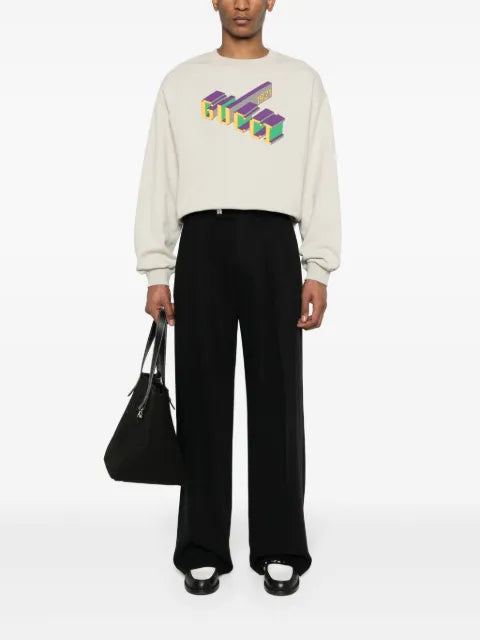 Gucci logo-print cotton sweatshirt