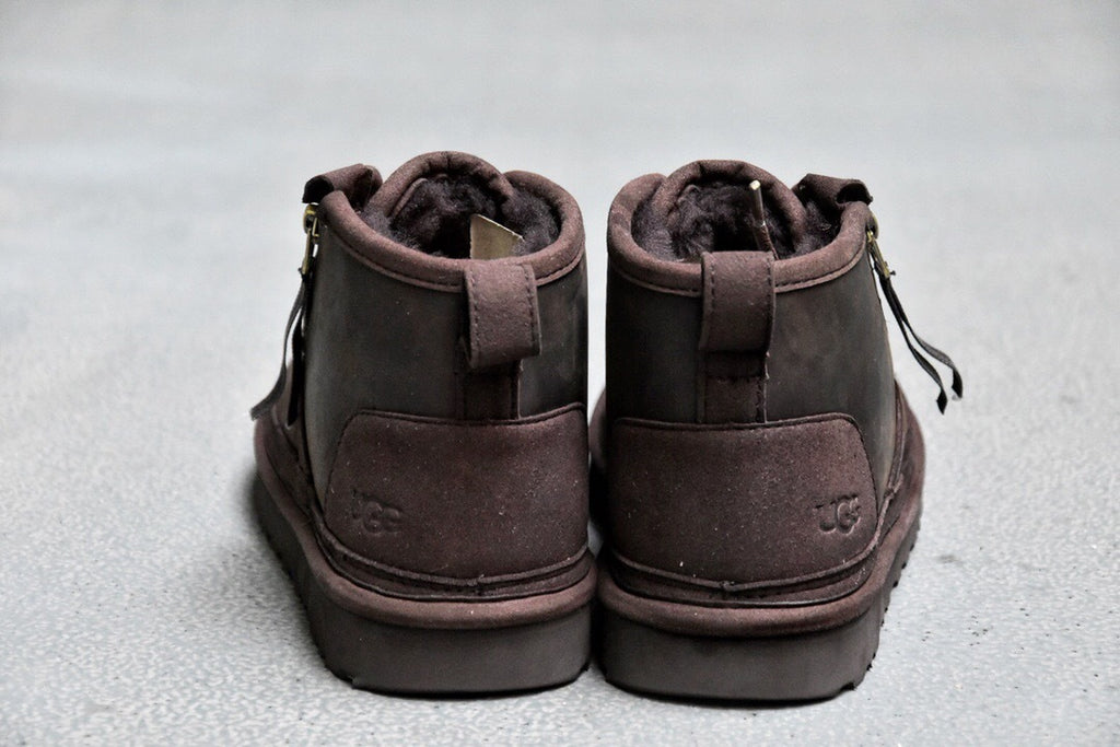 3883 Men's Crazy Horse Leather Zip-Up Shoes