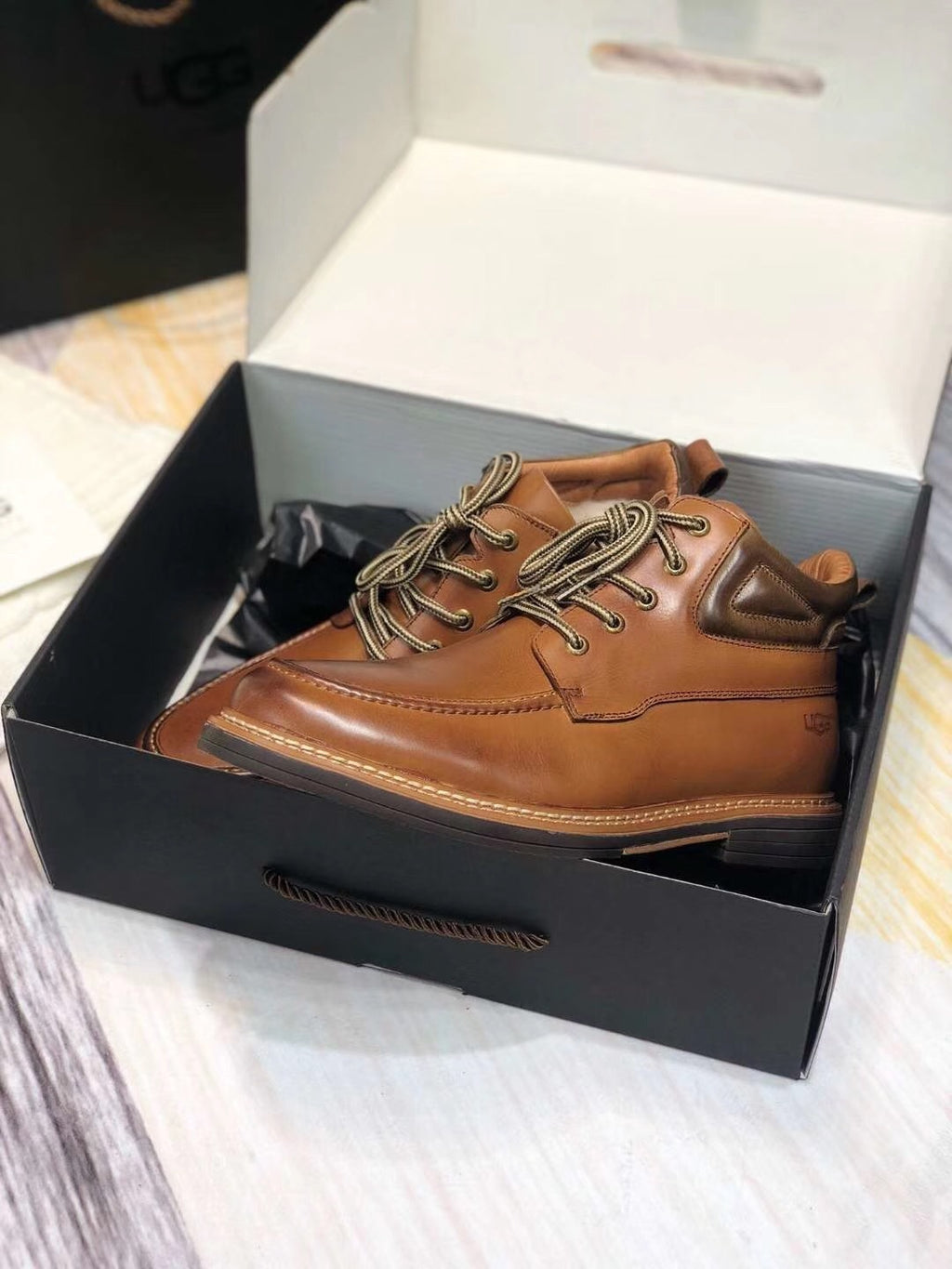 0726-1 Upgraded Series Leather Shoes – Brown