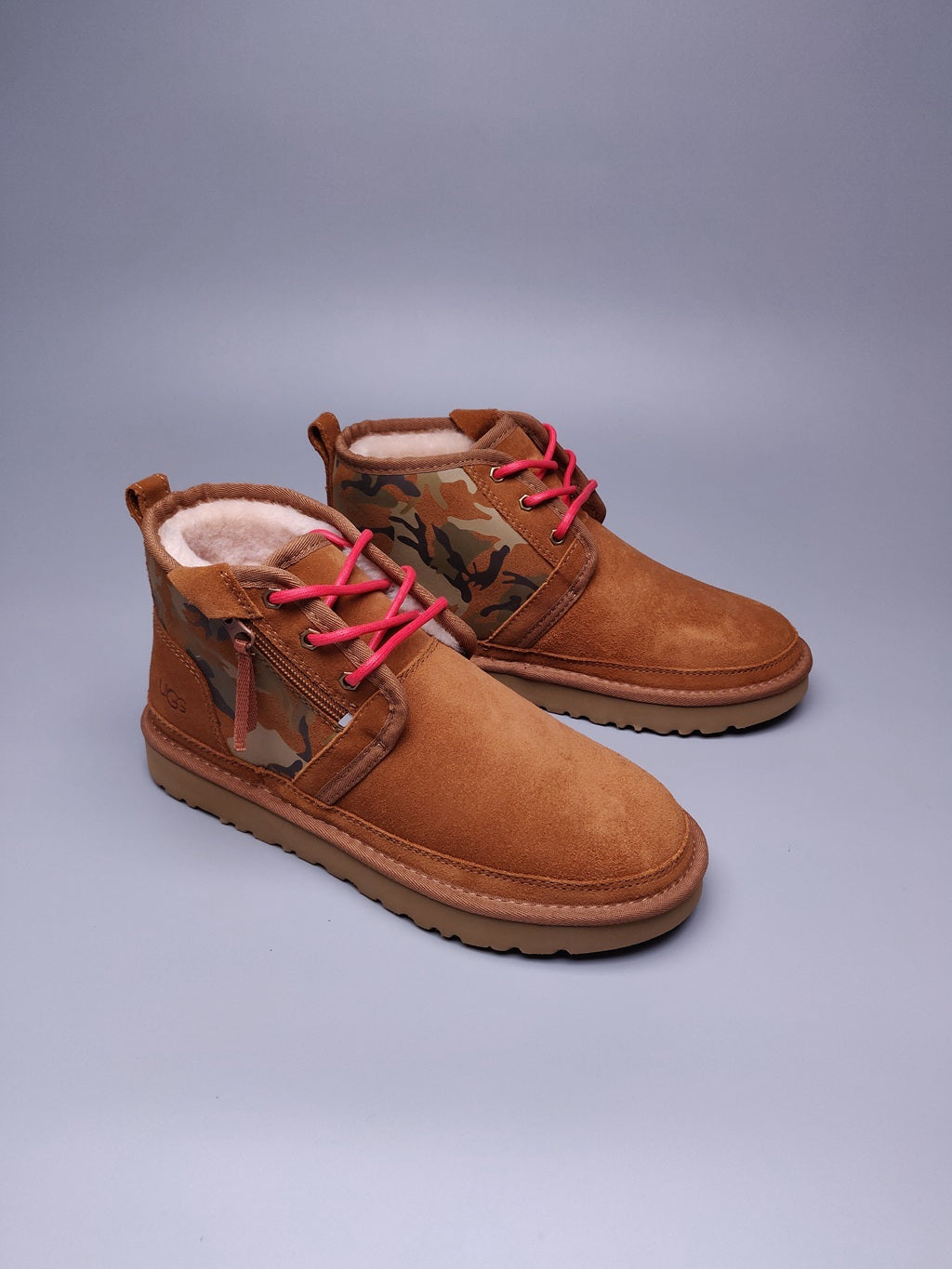 4193 Men's Colorblock Camo Shoes – Chestnut
