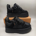 1541 Chunky Platform Lace-Up Sneakers – Black