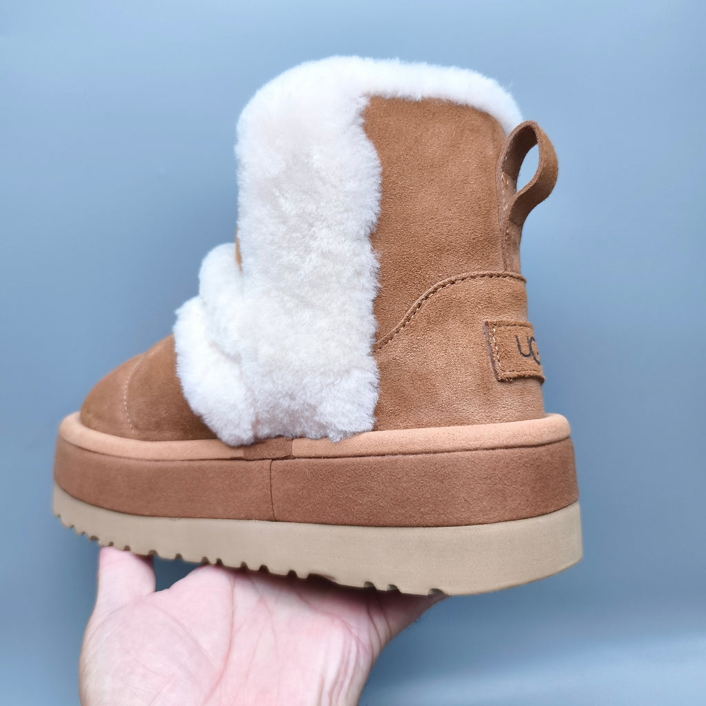 3316 Caterpillar-Style Platform Mid-Top Casual Shoes – Chestnut