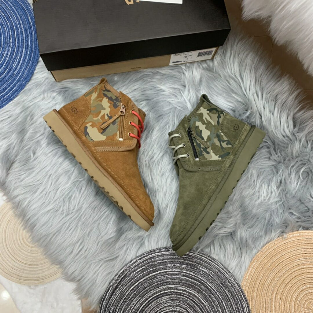 4193 Men's Colorblock Camo Shoes – Chestnut