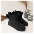 3130 Bow-Detail Ankle Boots – Black