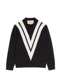 Valentino Garavani wool polo shirt with inlaid V