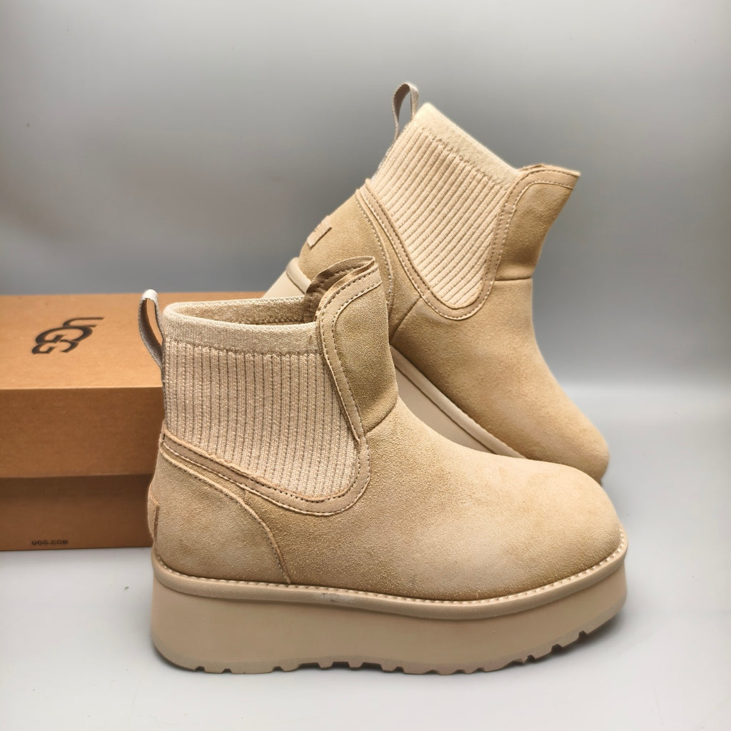 3258 5 cm Platform Casual Fashion Shoes – Sand
