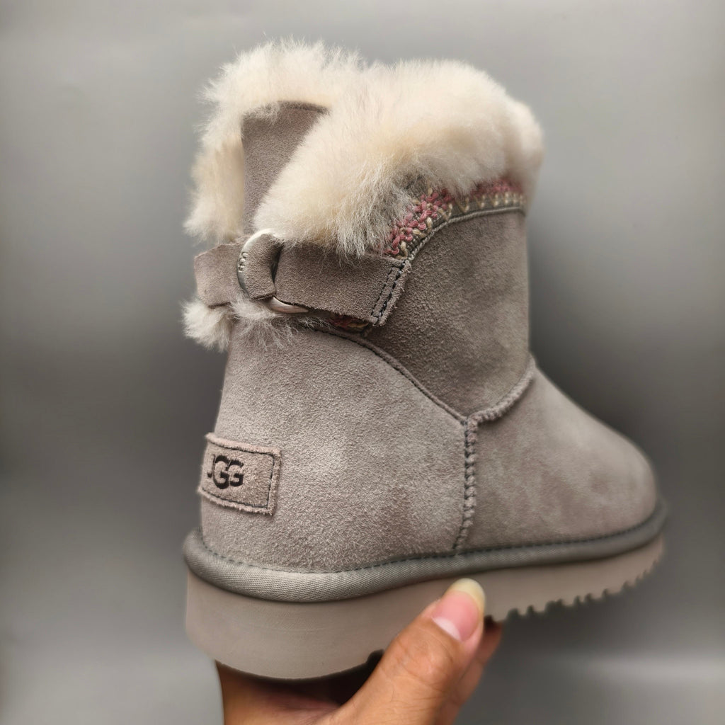 4517 Boho-Inspired Back-Strap Shoes – Gray