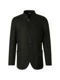Boglioli herringbone-pattern mandarin-collar blazer