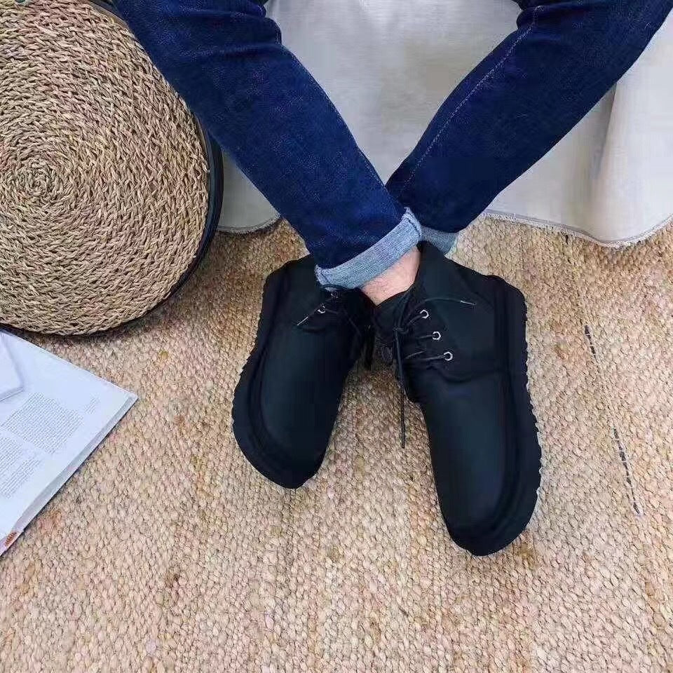 3883 Updated Zip-Up Shoes – Black