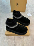 1125956 Boho-Inspired Suede Winter Boots with Sock Cuff
