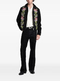 AMIRI floral flock embellished blouson