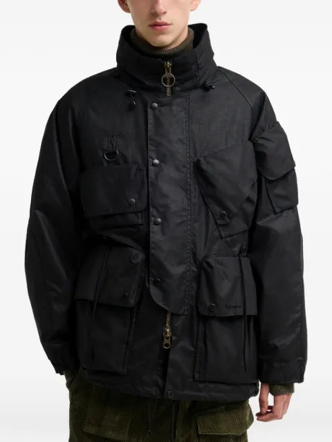 Barbour multi-pocket waxed jacket