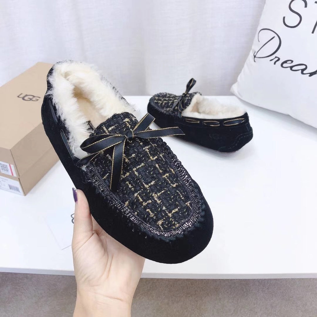5623 Chic Moccasin-Style Shoes – Black