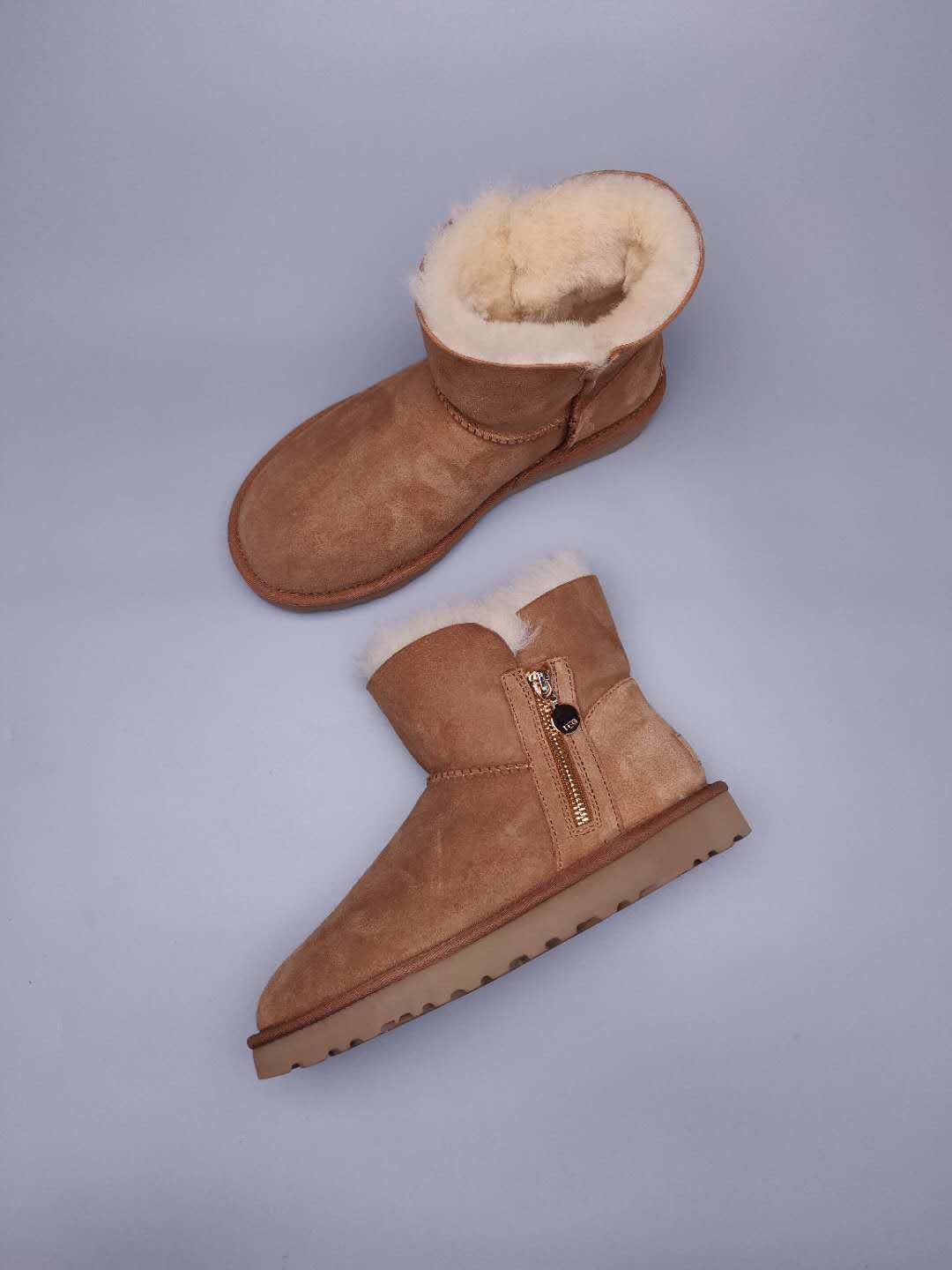 2481 Side-Zip Ankle Boots – Chestnut