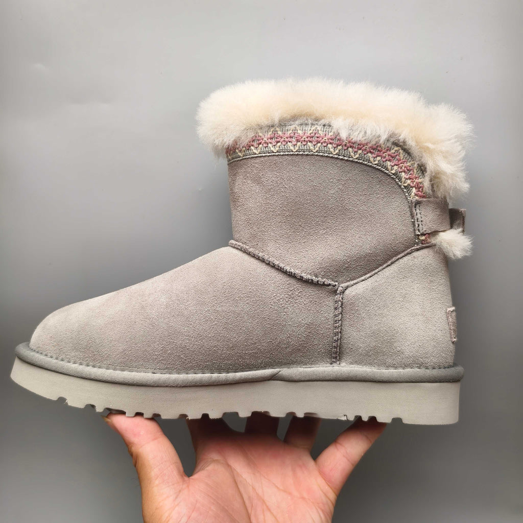 4517 Boho-Inspired Back-Strap Shoes – Gray
