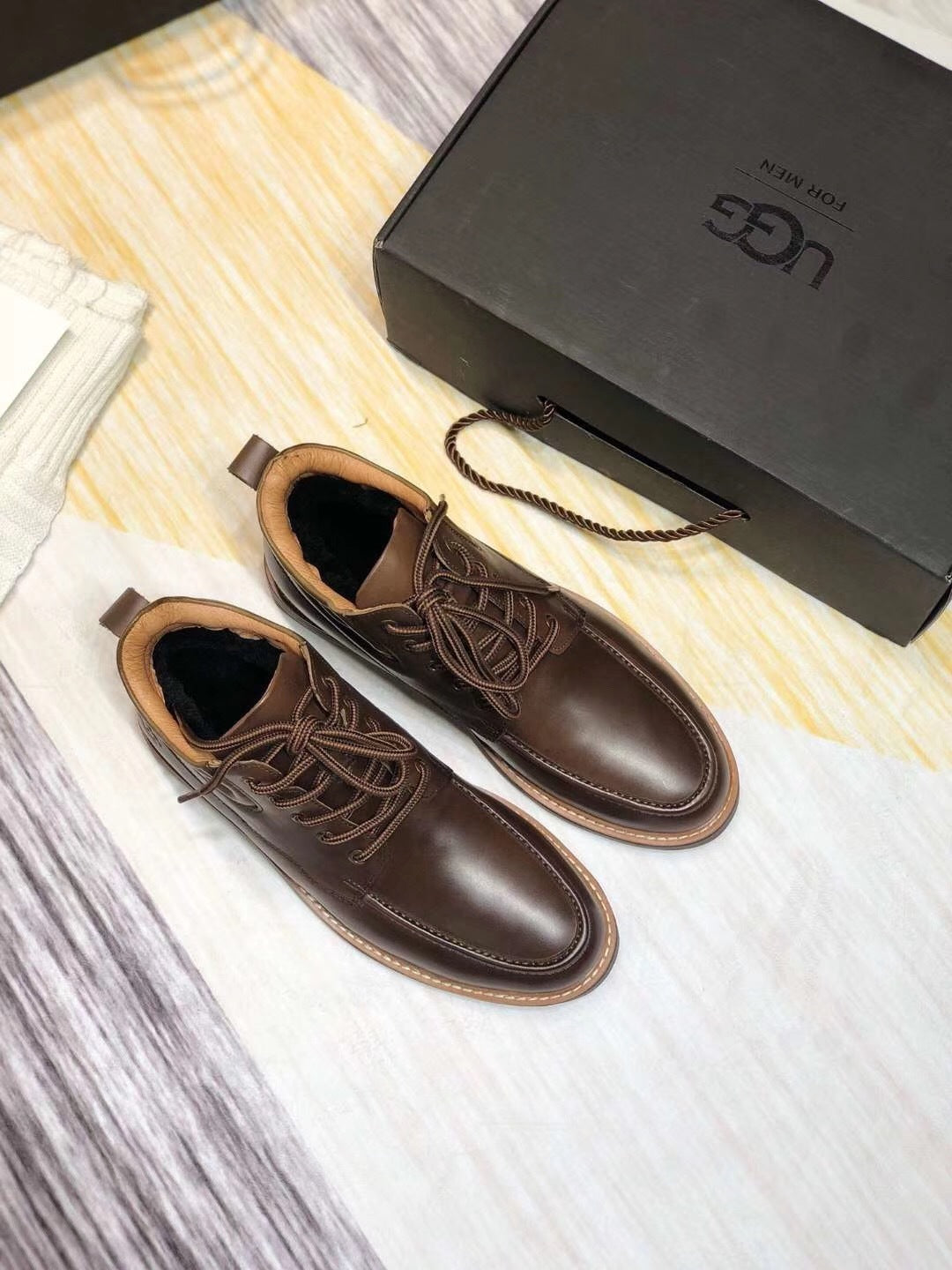 0726-1 Upgraded Series Leather Shoes – Chocolate Brown