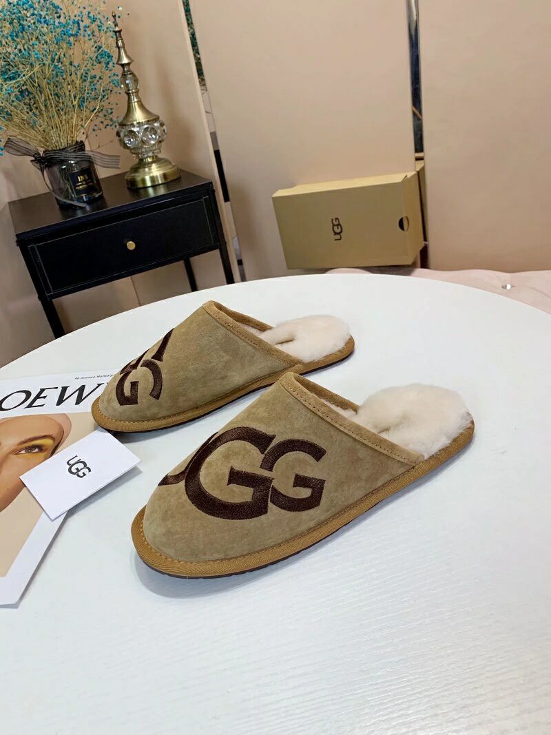 2593 Large G Indoor Slippers – Chestnut