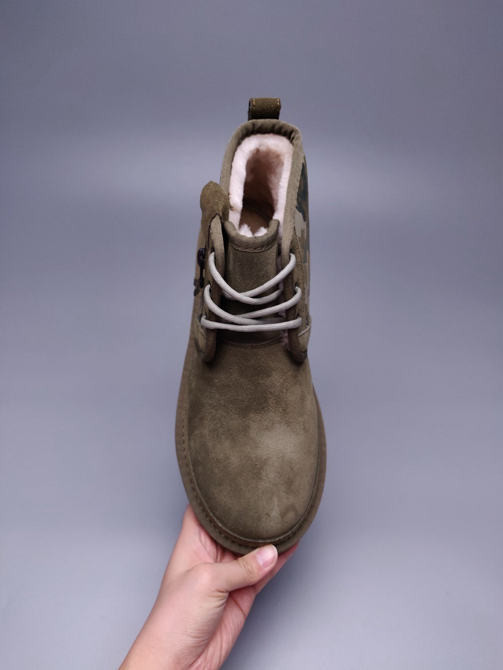 4193 Men's Colorblock Camo Shoes – Army Green