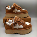 1541 Chunky Platform Lace-Up Sneakers – Chestnut