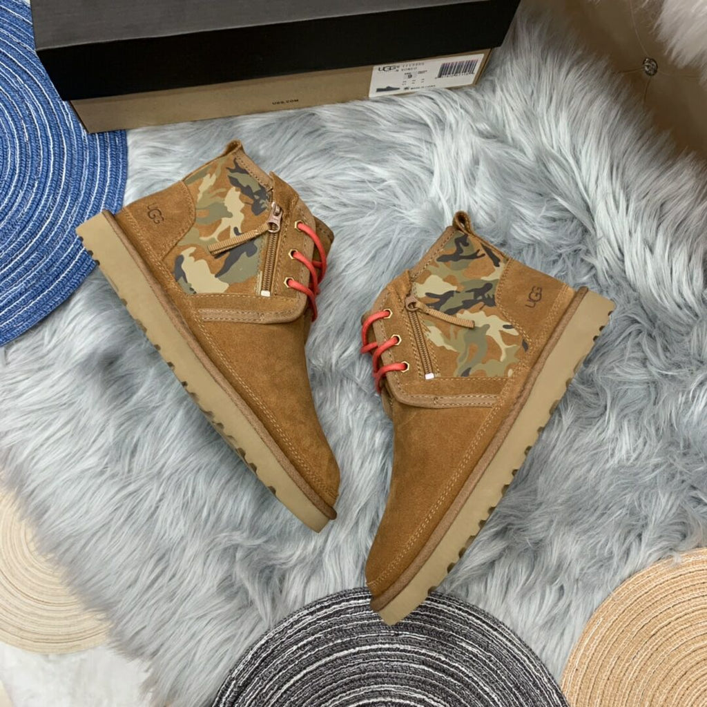 4193 Men's Colorblock Camo Shoes – Chestnut