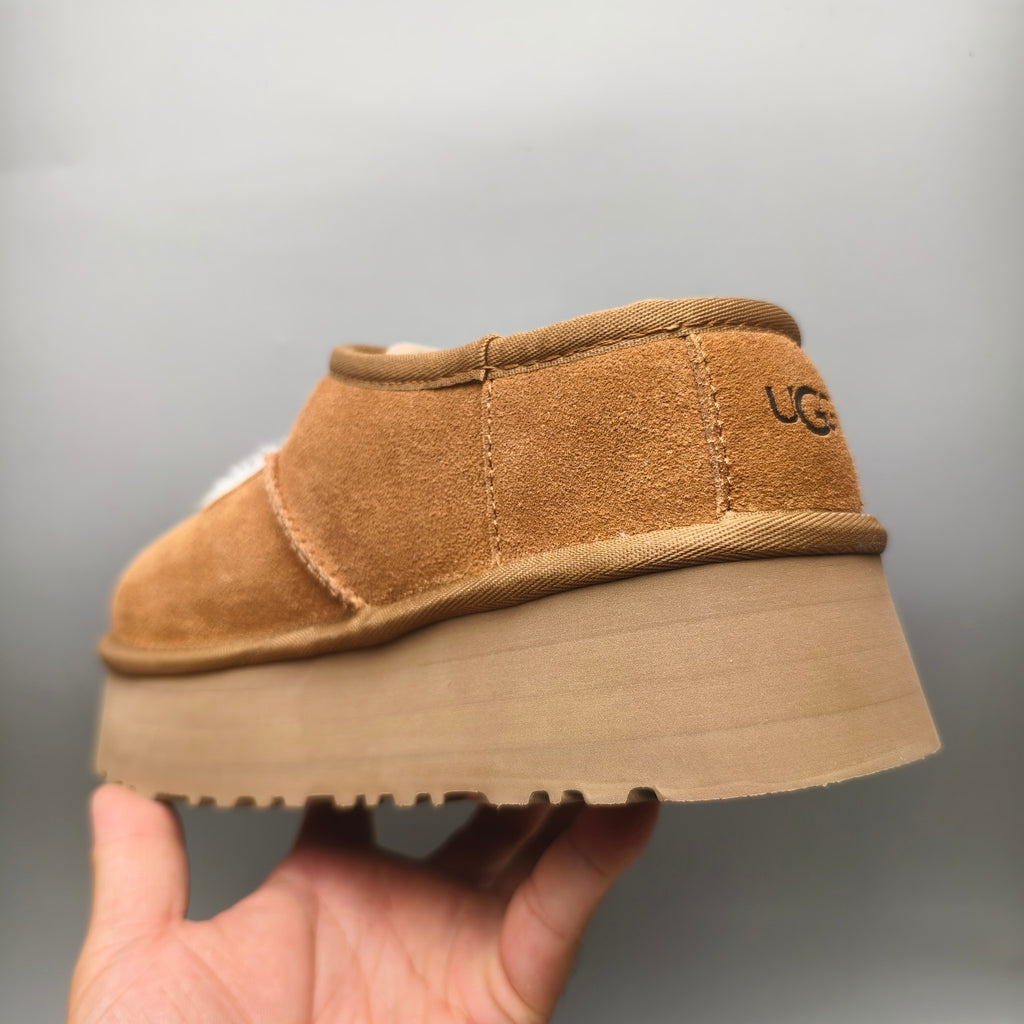 7612 Platform Mary Jane Fashion Shoes – Chestnut