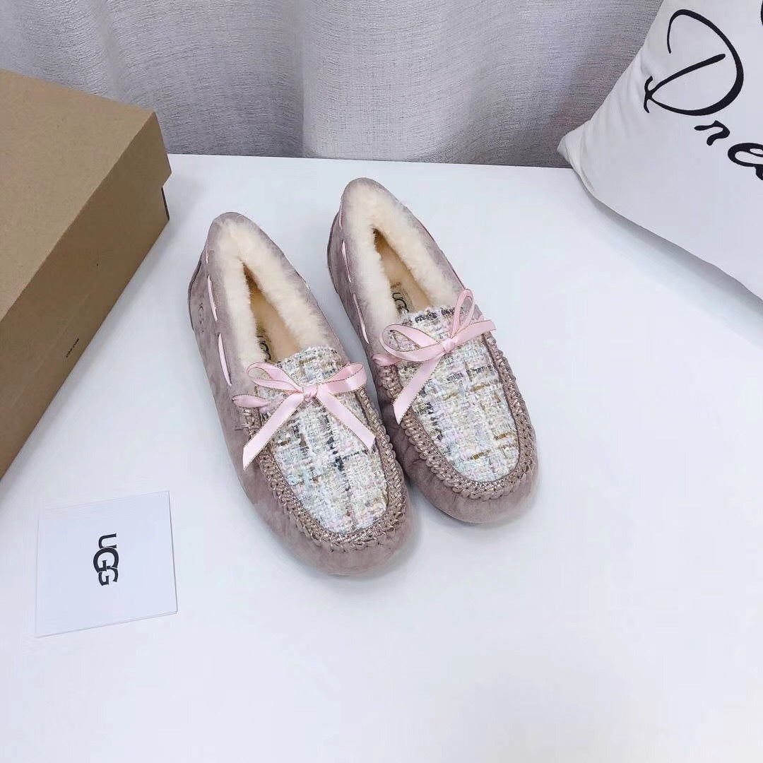 5623 Chic Moccasin-Style Shoes – Dusty Pink