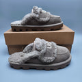 1206 Curly-Texture Logo Slippers – Antelope Brown