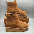3258 5 cm Platform Casual Fashion Shoes – Chestnut