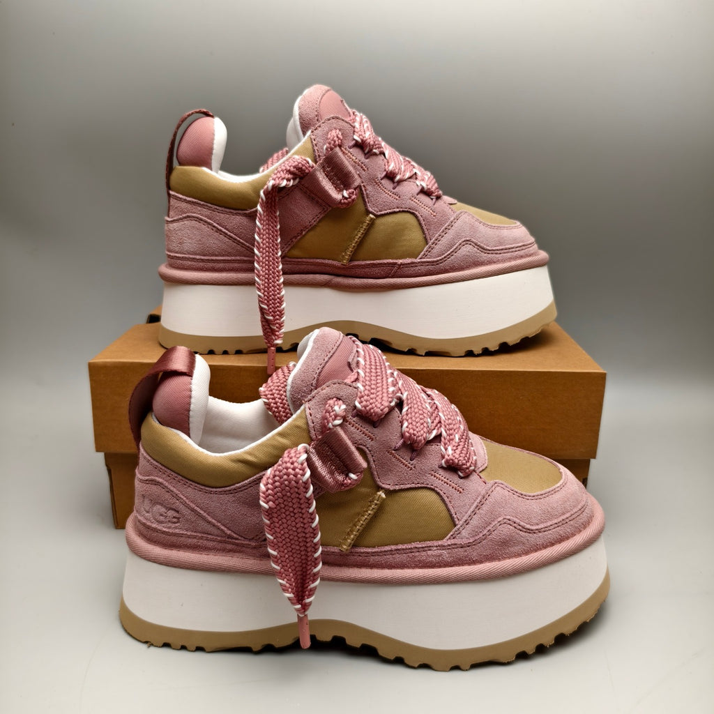 1541 Chunky Platform Lace-Up Sneakers – Pink