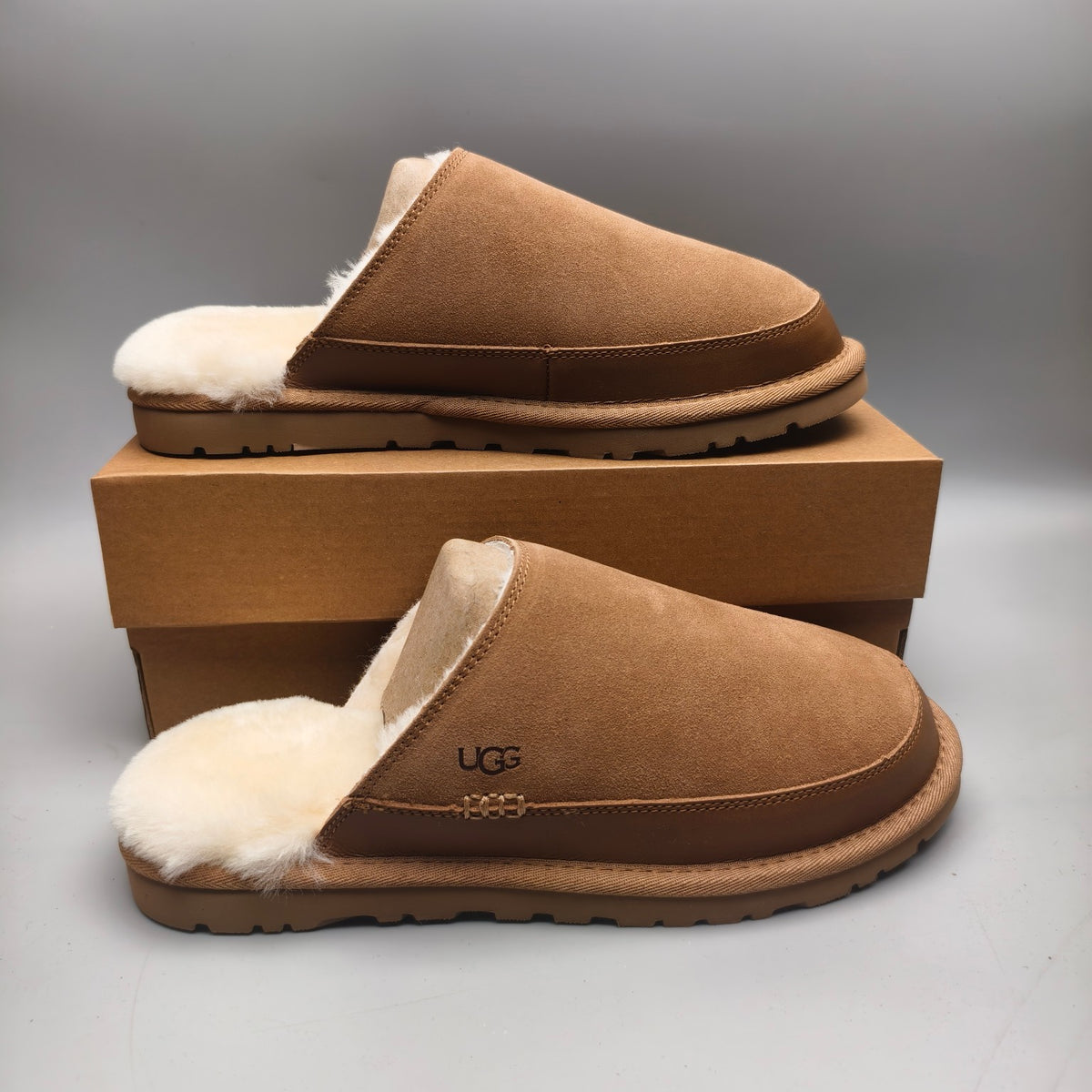 4585 Men's Ultra-Light Fluffy Casual Slippers – Chestnut