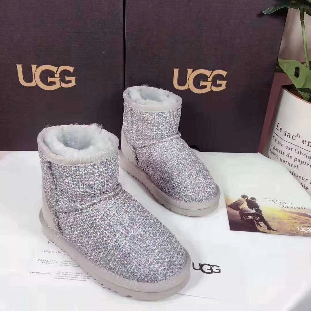 5854 Kids' Chic Winter Boots – Gray