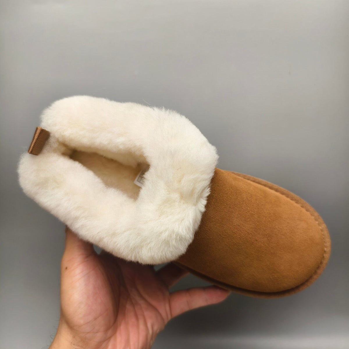1393 Suede-Style Platform Slip-On Shoes – Chestnut