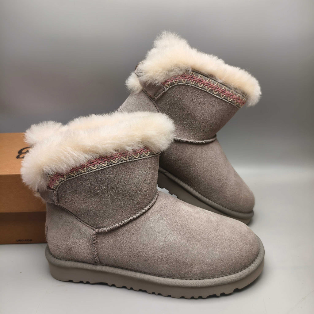 4517 Boho-Inspired Back-Strap Shoes – Gray