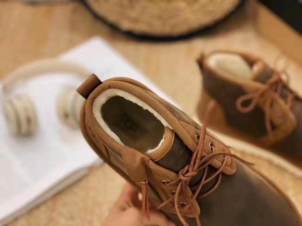 3883 Updated Zip-Up Shoes – Chestnut