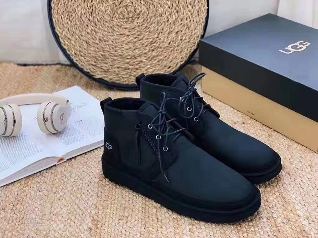 3883 Updated Zip-Up Shoes – Black