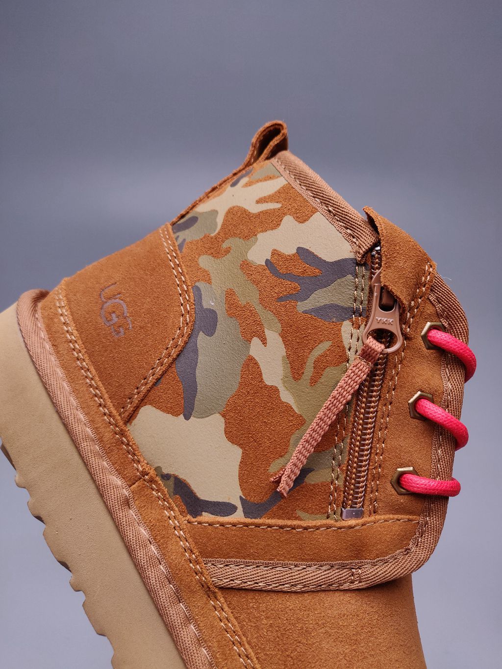 4193 Men's Colorblock Camo Shoes – Chestnut