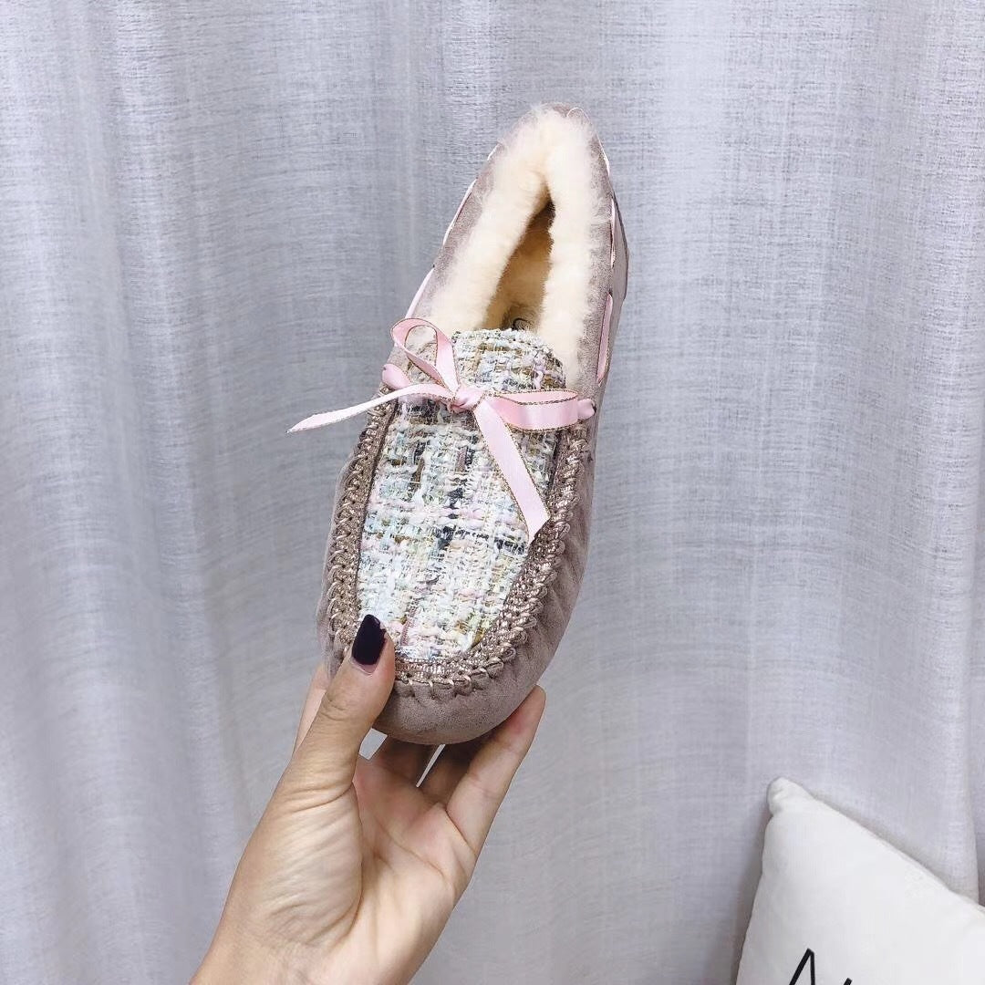 5623 Chic Moccasin-Style Shoes – Dusty Pink